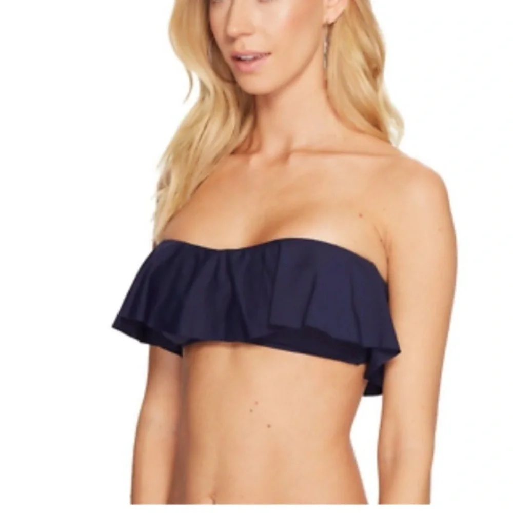 L Space Monica Wise Women Bikini Blue Lynn Tube Top Swimwear Small Swim NEW. 821